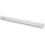 DIGITUS Patch Panel, Blank, 24 Port, Unit Heigth, s bielym panelom, grey color 7035 Color grey RAL 7035 (4016032280781)