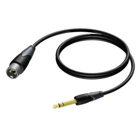 Procab CLA724/1.5 XLR(M) - Jack 6,3 mm(M) / Audio kábel / Stereo / 1,5 m (1KPCL068)