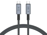 Tech-Protect UltraBoost Max šedá / Kábel / USB-C 4.0 - USB-C 4.0 / PD 240W / 40Gbps / 8K / 1m