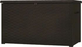 Keter Java 870L hnedý / Záhradný box / Ratanový vzhľad / Objem 870 l (236040)