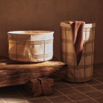 Ferm Living Kôš na bielizeň Fio Cashmere/Natural