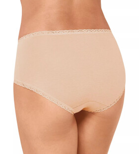 Dámske nohavičky 24/7 Cotton Lace Midi C3P - BRUSH - telové 6239 - SLOGGI BROWN 48