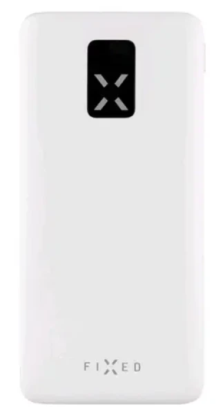 FIXED Zen 10 Powerbanka s LCD displejom a výstupom PD 20W biela / 10 000 mAh (FIXZEN-10-WH)