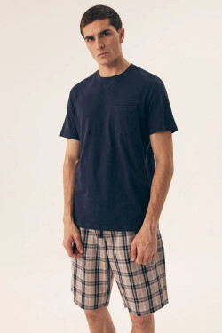 PÁNSKE PYŽAMO DEXTER 42617 SS25 tmavě modrá 3xl