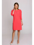 Dámske šaty S394 Coral - Stylove L korálová