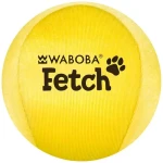 WABOBA Loptička pre psov Fetch žltý / O 6 cm / pláva na vode / mäkký povrch šetrný k zubom (105C06)