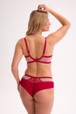 Podprsenka Gaia BS 1274 Frida soft balconette red-mokka 80F