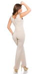 Sexy KouCla jumpsuit with lace and zip