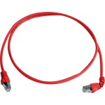 Telegärtner 100008015 RJ45 sieťové káble, prepojovacie káble CAT 6A S/FTP 1.00 m červená samozhášavý, bez halogénov 1 ks; 100008015