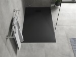 MEXEN/S - Hugo sprchová vanička SMC 140x70, čierna, krytka čierna 42707014-B
