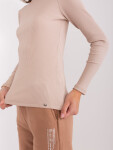 Béžová dámská pruhovaná halenka BASIC FEEL GOOD L / XL