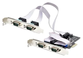 StarTech PCIe karta 4x sériový RS232 / Řadič / PCIe x1 / Asix AX99100 (PS74ADF-SERIAL-CARD)