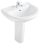 OLSEN SPA - Nástenné umývadlo COMPACT 60 - Polostĺp k umývadlu - Bez, Stĺp k umývadlu - Bez stĺpu OLKGKO05LVB01