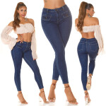 Sexy Skinny Jeans with patch pockets denimblue 42