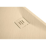 CERANO - Sprchová vanička obdĺžniková Pablo - SMC/minerálny kompozit - štruktúrovaná ivory - 150x80x3 CER-481384