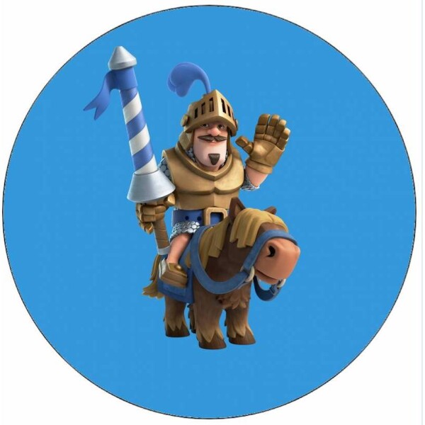 Jedlý papier Clash Royale rytier na koni 19,5 cm - Pictu Hap - Pictu Hap