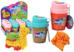 Mamido Squishy guličky z polystyrénu v tégliku oranžová