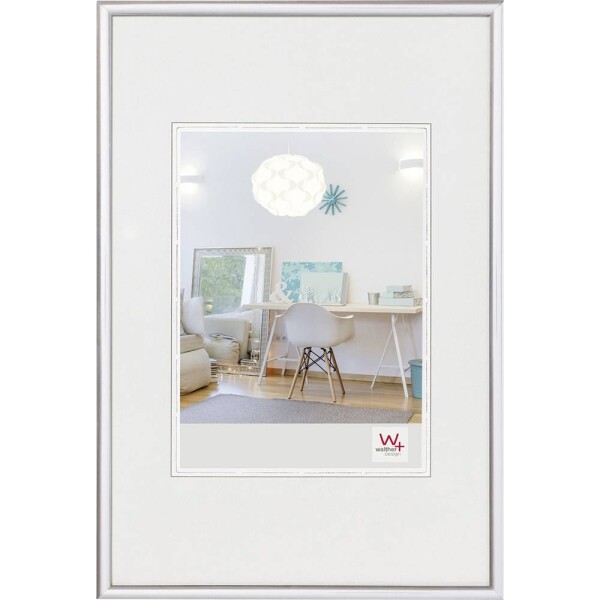Walther+ design KV015S vymeniteľný fotorámček Formát papiera: 10 x 15 cm strieborná; KV015S