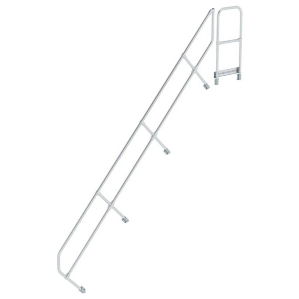 MUNK Günzburger Steigtechnik 600514 Munk Druhé madlo na schody s plošinou 45° 14 schodov 1 ks; 600514