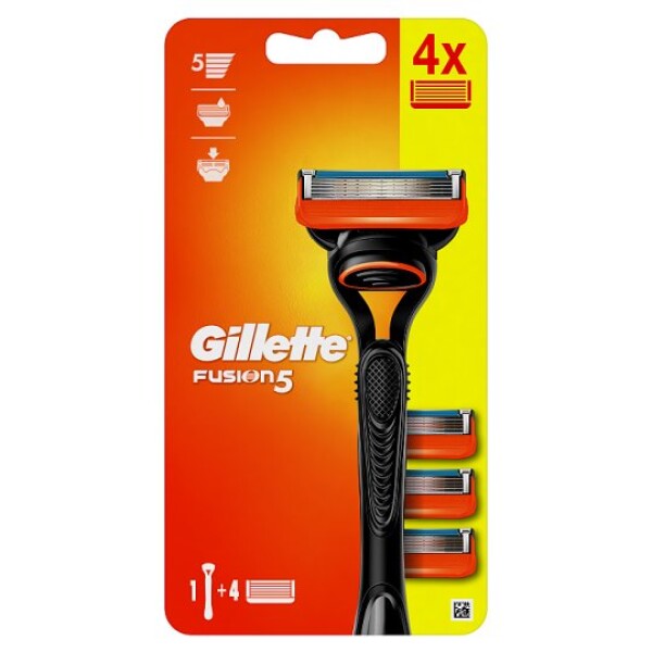 GILLETTE Fusion5 manuálny holiaci strojček + náhradné hlavice set