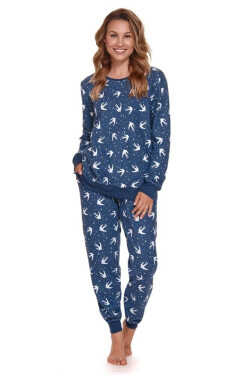 Dámský hřejivý komplet modrý model 16239736 DN Nightwear