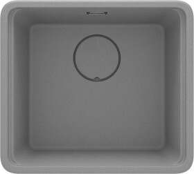 DEANTE DEANTE - Momi metallic grey Granitový drez, 1-bowl ZKM_S10A