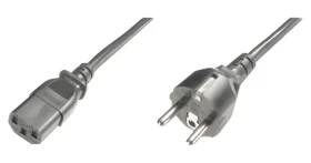 Digitus napájací kábel CEE 7/7 - IEC C13 čierny / Napájací kábel / 1,2 m / H05VV-F3G 0,75 mm2 (AK-440110-012-S)
