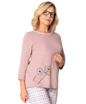 Pyžamo Martel 272 Gabrysia II 7/8 M-3XL růžová L