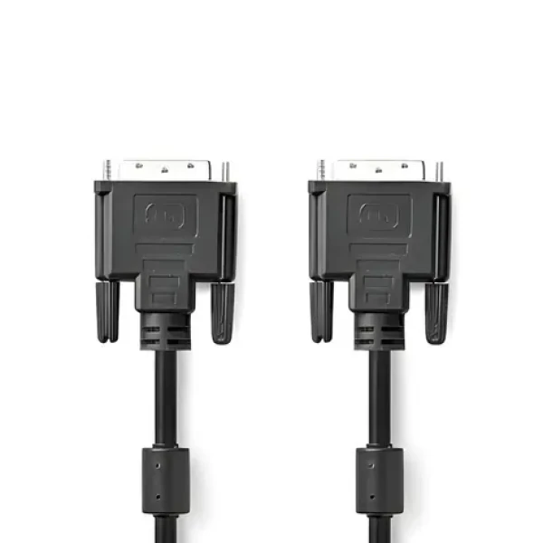 Nedis DVI-D 24+1 - DVI-D 24+1 2 m čierna / DVI kábel / 2560x1600 / poniklované konektory / priamy (CCGP32001BK20)