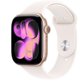 Apple Watch 11 GPS 42mm Rose Gold Alu Sport Band S/M