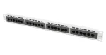 Lanberg Patch panel šedý FTP / 24 portov / RJ-45 / CAT5E / 1U / 19" (PPS5-1024-S)