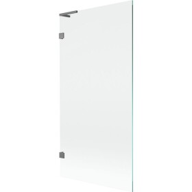 MEXEN/S - Lunar L vaňová zástena FIX 90 x 150, transparent, grafit metal 897L-090-000-95-00