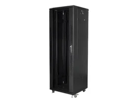 Lanberg 19" rozvádzač čierny / Stojanový rozvádzač / 37U / 600 x 600 mm / rozoberateľný (FF01-6637-12B)