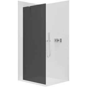 CERANO - Sprchová zástena Walk-in Onyx YL/P - 8 mm - chróm, grafitové sklo - 130x200 CER-8050BD1227