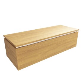 Kúpeľňová skrinka s krycou doskou SAT Feel 120x30x46 cm medový dub mat SATFEEL120DMDBEZ SATFEEL120DMDBEZ