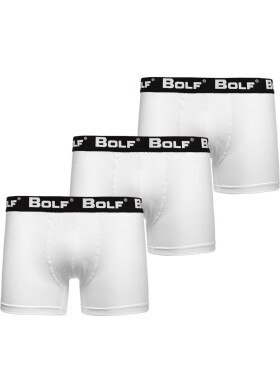 Štýlové pánske boxerky Bolf 0953 3ks biela,