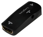 LogiLink Adaptér HDMI na VGA + audio čierna / Adaptér / HDMI 1.3 / Full HD 1080p / Čipset AG6200 (CV0108)