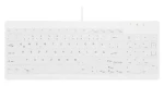 Contour ACTIVE KEY Compact biela / Klávesnica / Drôtová USB-A / Ultraplochá / Numerický blok / DE layout (AK-C7012F-U1-W/GE)