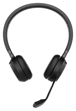 JABRA Evolve 65 TE čierna / Slúchadlá / mikrofón / Stereo / Bluetooth 5.2 / USB-A / stojan (6699-833-399)