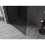 MEXEN/S - Kyoto-X Sprchová zástena WALK-IN 100 x 200, grafit 10 mm, meď kartáčovaná 800-100-101-65-40-X