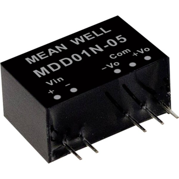 MEAN WELL MDD01N-09 DC / DC menič napätia, modul 56 mA 1 W Počet výstupov: 2 x; MDD01N-09