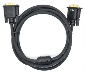 TB Touch VGA D-SUB 15pin čierna / Video kábel VGA / M/M / Pozlátené konektory / 1,8m (AKTBXVGAMMG180B)