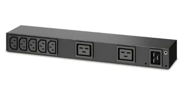 APC Rack PDU Basic 0U/1U / Rozvodná jednotka PDU / 100-240V / 20A / 7x C13 / 2x C19 (AP6120A)