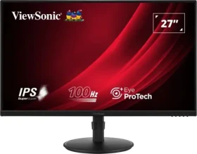 27" ViewSonic VA2708-HDJ čierna / Monitor / IPS / FHD 1920 x 1080 / 100 Hz / 5 ms / 250 cd/m2 / HDMI + DP + VGA / Pivot (VA2708-HDJ)