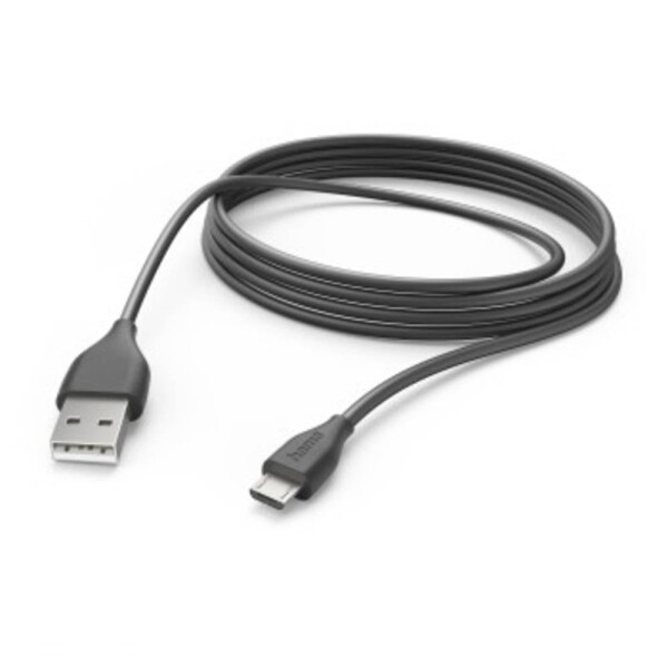 Hama Nabíjací kábel USB USB 2.0 USB-A zástrčka, USB Micro-B zástrčka 3.00 m čierna 00201588; 00201588