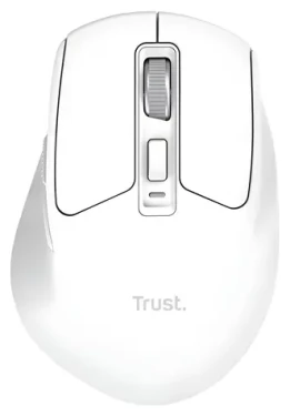 Trust Niven Comfort biela / Myš / bezdrôtová / dobíjacia batéria / USB + Bluetooth / 3200 DPI (26022)