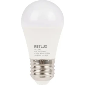 Retlux RLL 640 G45 E27 mini Globe 6W / 810 lm / 6500K - denná biela / D (8590669358304)