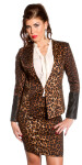 Sexy KouCla blazer fitted in animal print