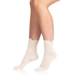 Dámske bavlnené ponožky COTTON CLASSIC SOCKS - BELLINDA - béžová 39 - 42