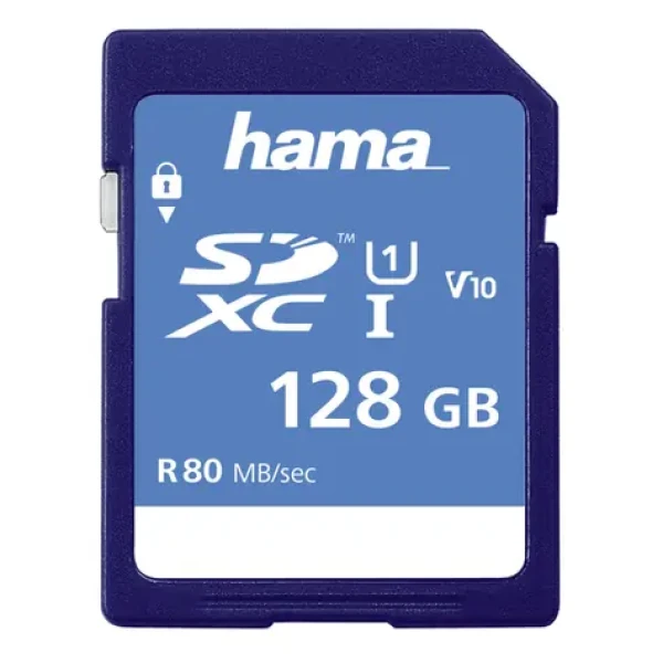 HAMA microSDXC 128GB + adaptér / Class 10 / UHS-I / až 80MBs (124137)